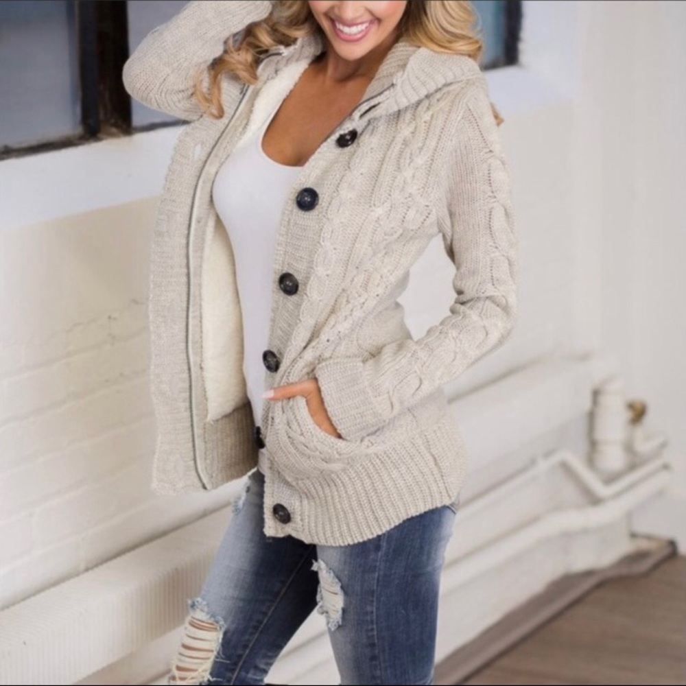 Boutique Fleece-lined Women’s Sweater